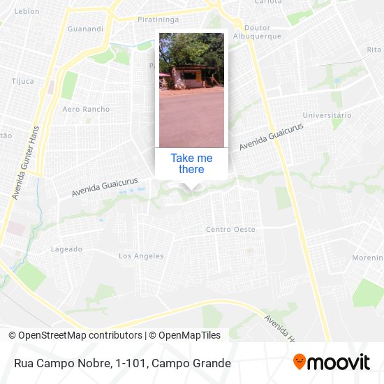 Mapa Rua Campo Nobre, 1-101