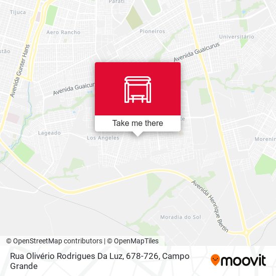 Mapa Rua Olivério Rodrigues Da Luz, 678-726