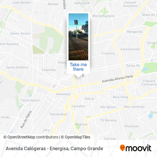 Mapa Avenida Calógeras - Energisa