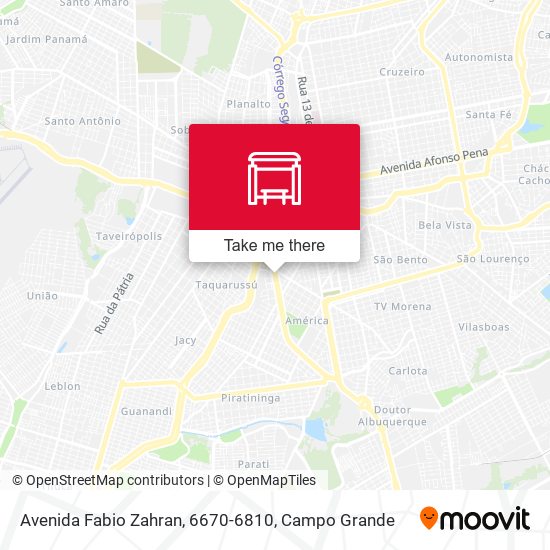 Avenida Fabio Zahran, 6670-6810 map