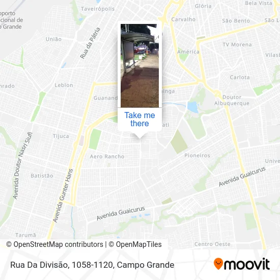 Rua Da Divisão, 1058-1120 map