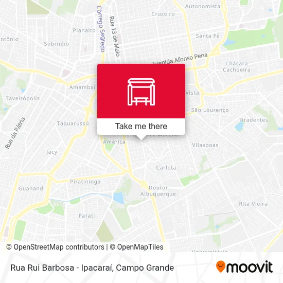 Rua Rui Barbosa - Ipacaraí map