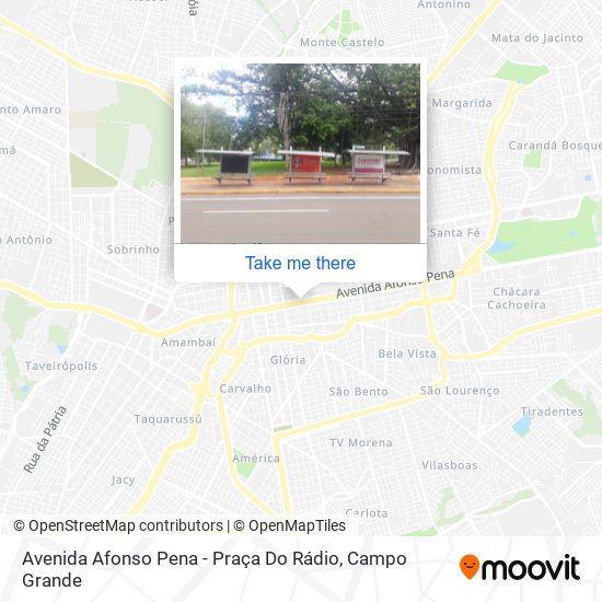 Mapa Avenida Afonso Pena - Praça Do Rádio