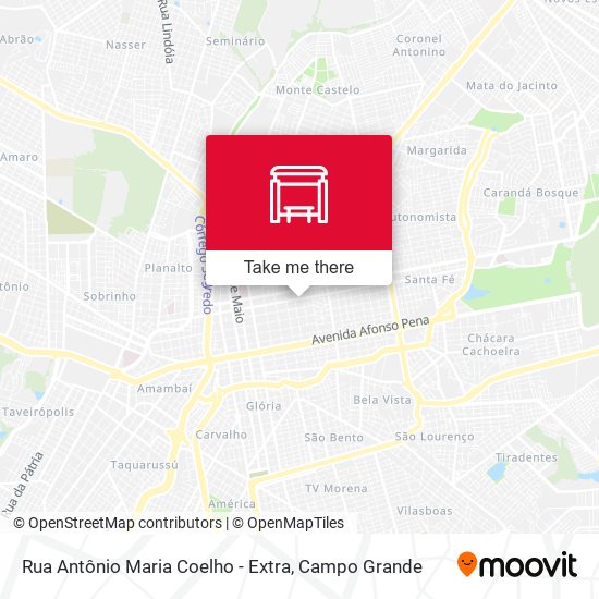 Mapa Rua Antônio Maria Coelho - Extra