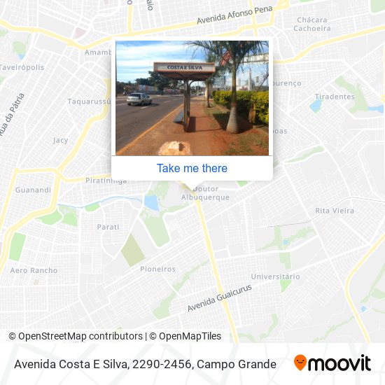 Mapa Avenida Costa E Silva, 2290-2456