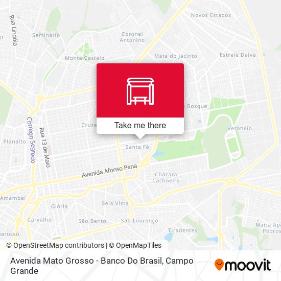 Avenida Mato Grosso - Banco Do Brasil map