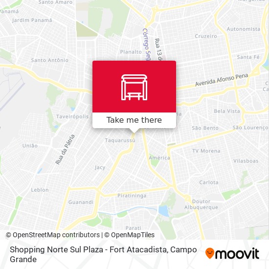 Shopping Norte Sul Plaza - Fort Atacadista map