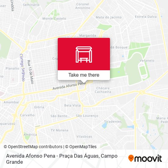 Avenida Afonso Pena - Praça Das Águas map