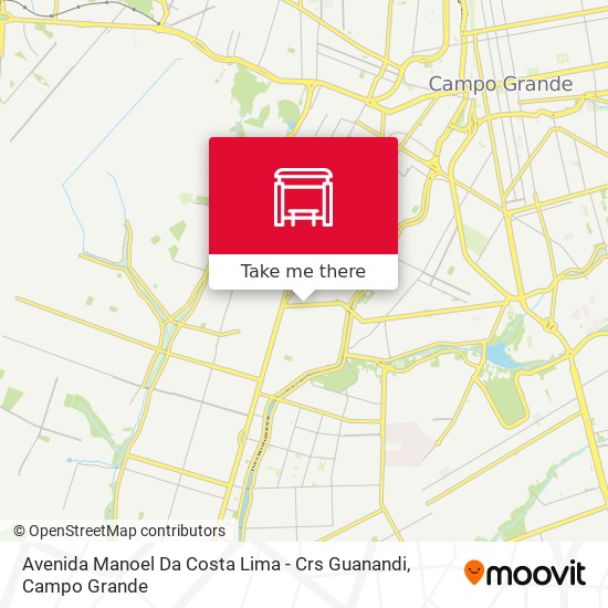 Mapa Avenida Manoel Da Costa Lima - Crs Guanandi