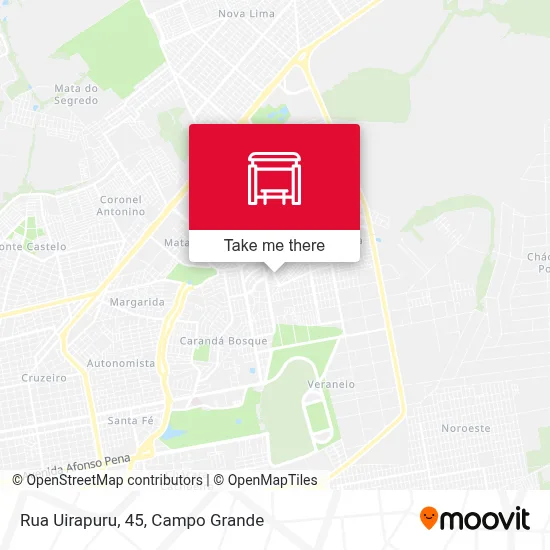 Rua Uirapuru, 45 map