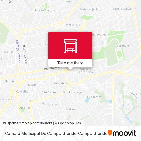 Mapa Câmara Municipal De Campo Grande