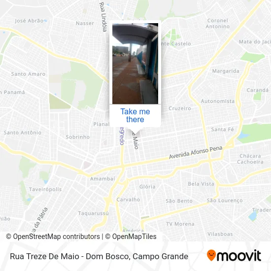 Rua Treze De Maio - Dom Bosco map