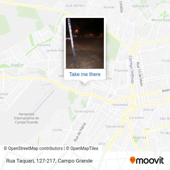 Rua Taquari, 127-217 map