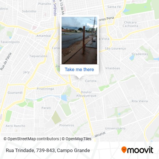 Mapa Rua Trindade, 739-843