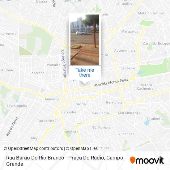 Mapa Rua Barão Do Rio Branco - Praça Do Rádio
