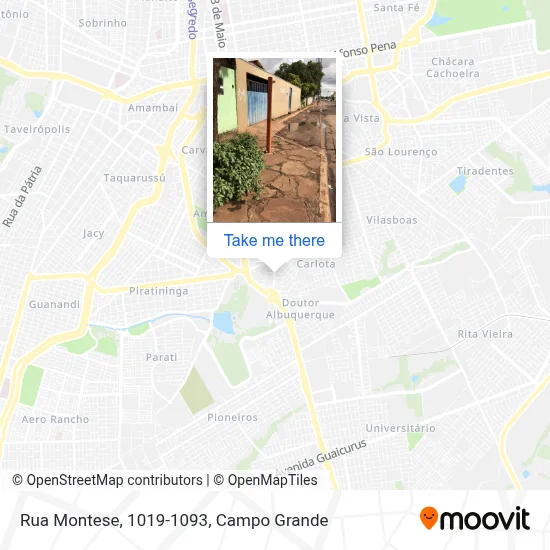 Rua Montese, 1019-1093 map