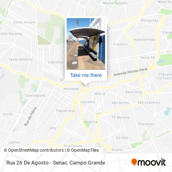 Mapa Rua 26 De Agosto - Senac