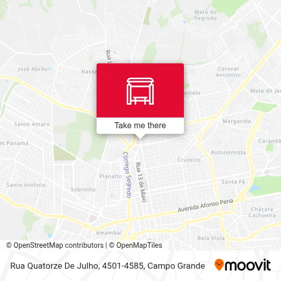 Rua Quatorze De Julho, 4501-4585 map