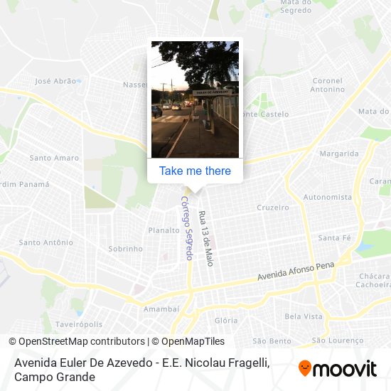 Avenida Euler De Azevedo - E.E. Nicolau Fragelli map