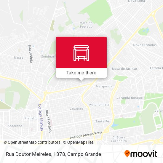 Rua Doutor Meireles, 1378 map