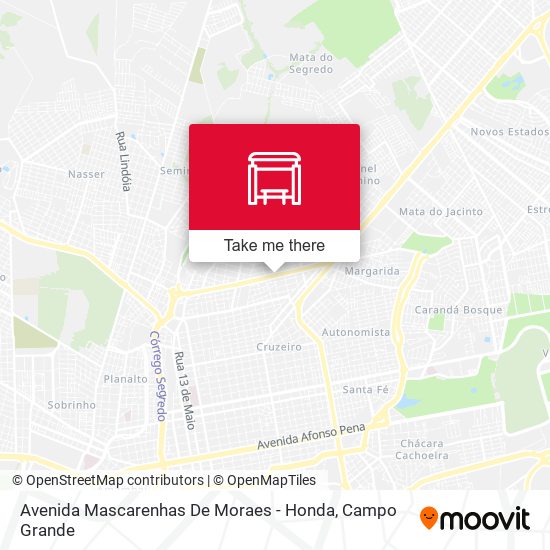 Mapa Avenida Mascarenhas De Moraes - Honda