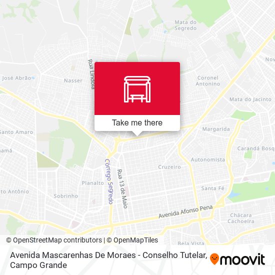 Avenida Mascarenhas De Moraes - Conselho Tutelar map