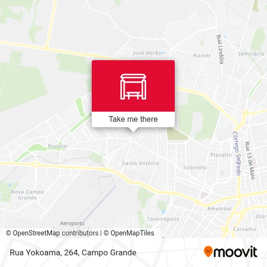 Rua Yokoama, 264 map