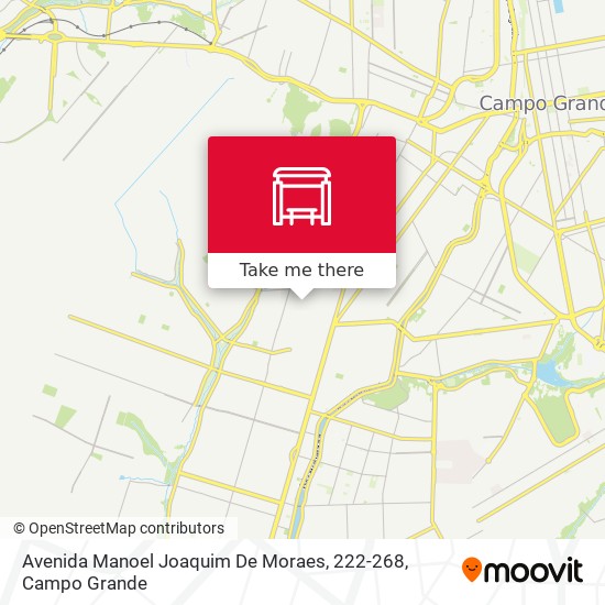 Mapa Avenida Manoel Joaquim De Moraes, 222-268