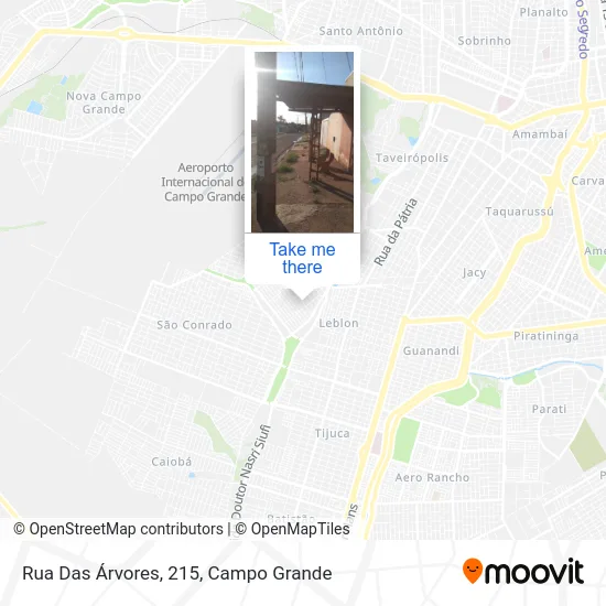 Rua Das Árvores, 215 map