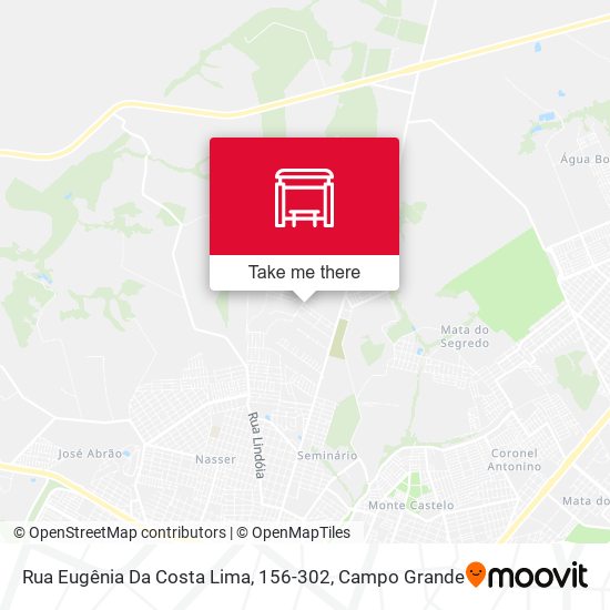 Mapa Rua Eugênia Da Costa Lima, 156-302