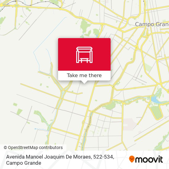 Avenida Manoel Joaquim De Moraes, 522-534 map