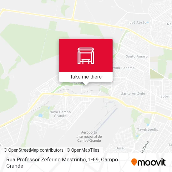 Rua Professor Zeferino Mestrinho, 1-69 map