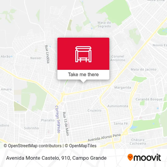 Avenida Monte Castelo, 910 map