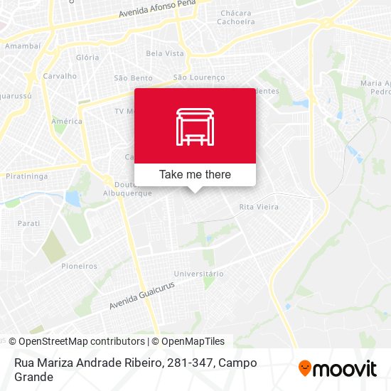 Rua Mariza Andrade Ribeiro, 281-347 map