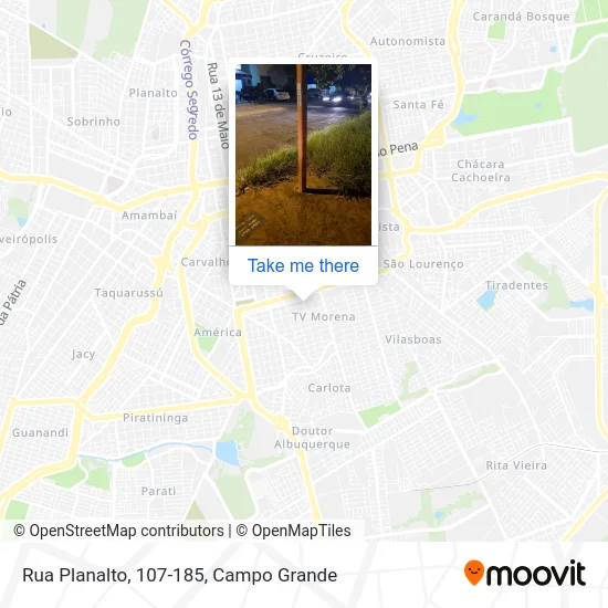 Rua Planalto, 107-185 map