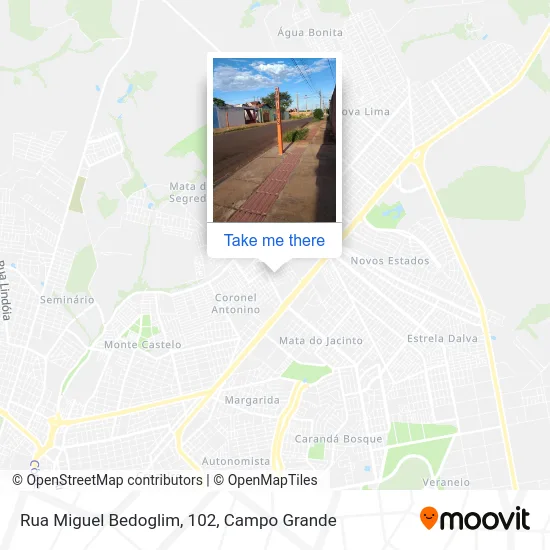 Rua Miguel Bedoglim, 102 map