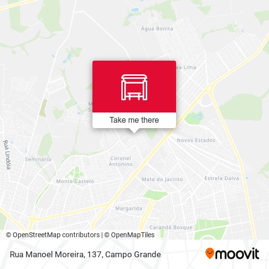 Mapa Rua Manoel Moreira, 137