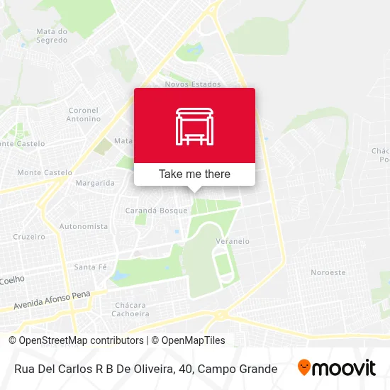 Rua Del Carlos R B De Oliveira, 40 map