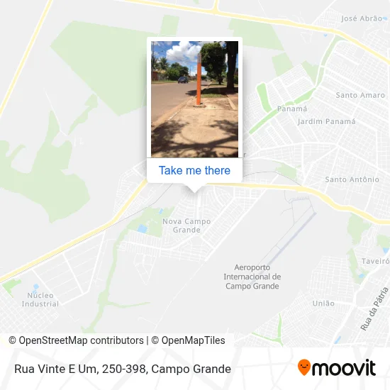 Rua Vinte E Um, 250-398 map