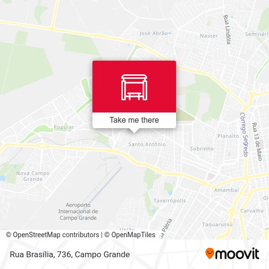 Rua Brasília, 736 map