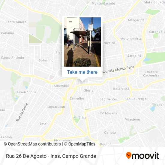 Rua 26 De Agosto - Inss map