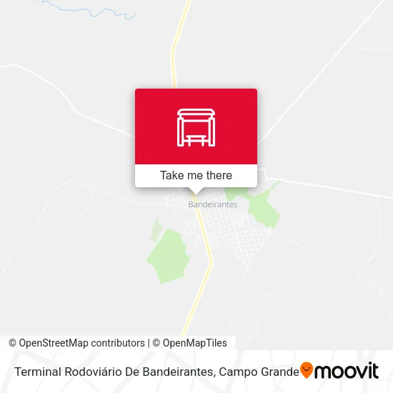 Terminal Rodoviário De Bandeirantes map