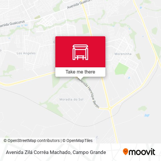 Mapa Avenida Zilá Corrêa Machado