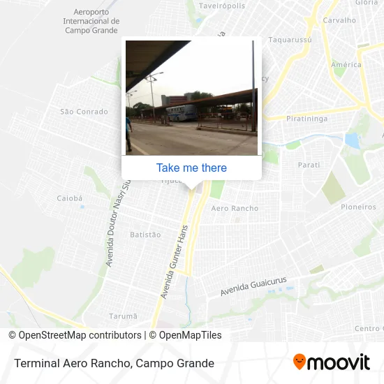 Terminal Aero Rancho map