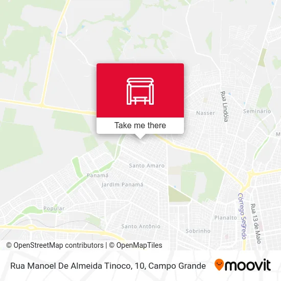 Rua Manoel De Almeida Tinoco, 10 map