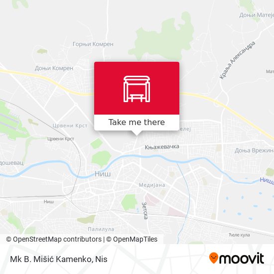 Mk B. Mišić Kamenko map