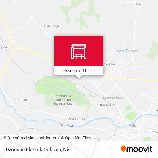 Džonson Elektrik Odlazno map