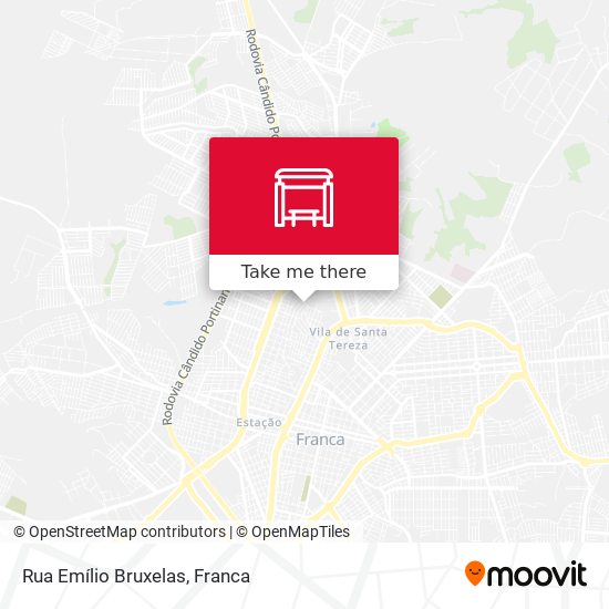 Mapa Rua Emílio Bruxelas
