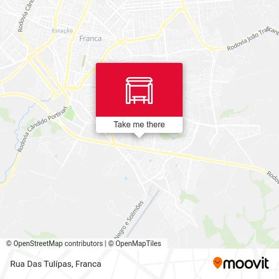 Rua Das Tulípas map