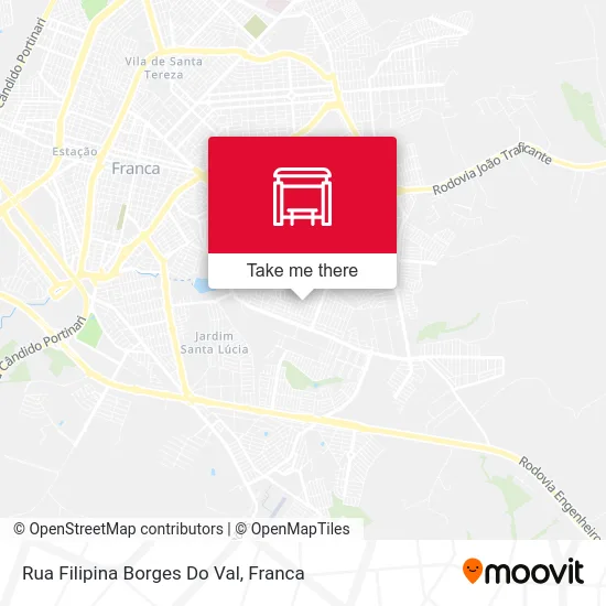 Rua Filipina Borges Do Val map
